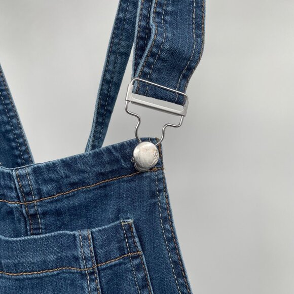 Dollhouse Womens Denim Short Overalls Blue Size 5 - Picture 4 of 9